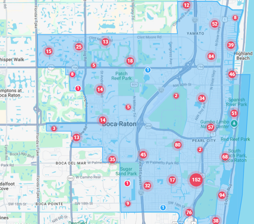 Boca Raton City map 2026